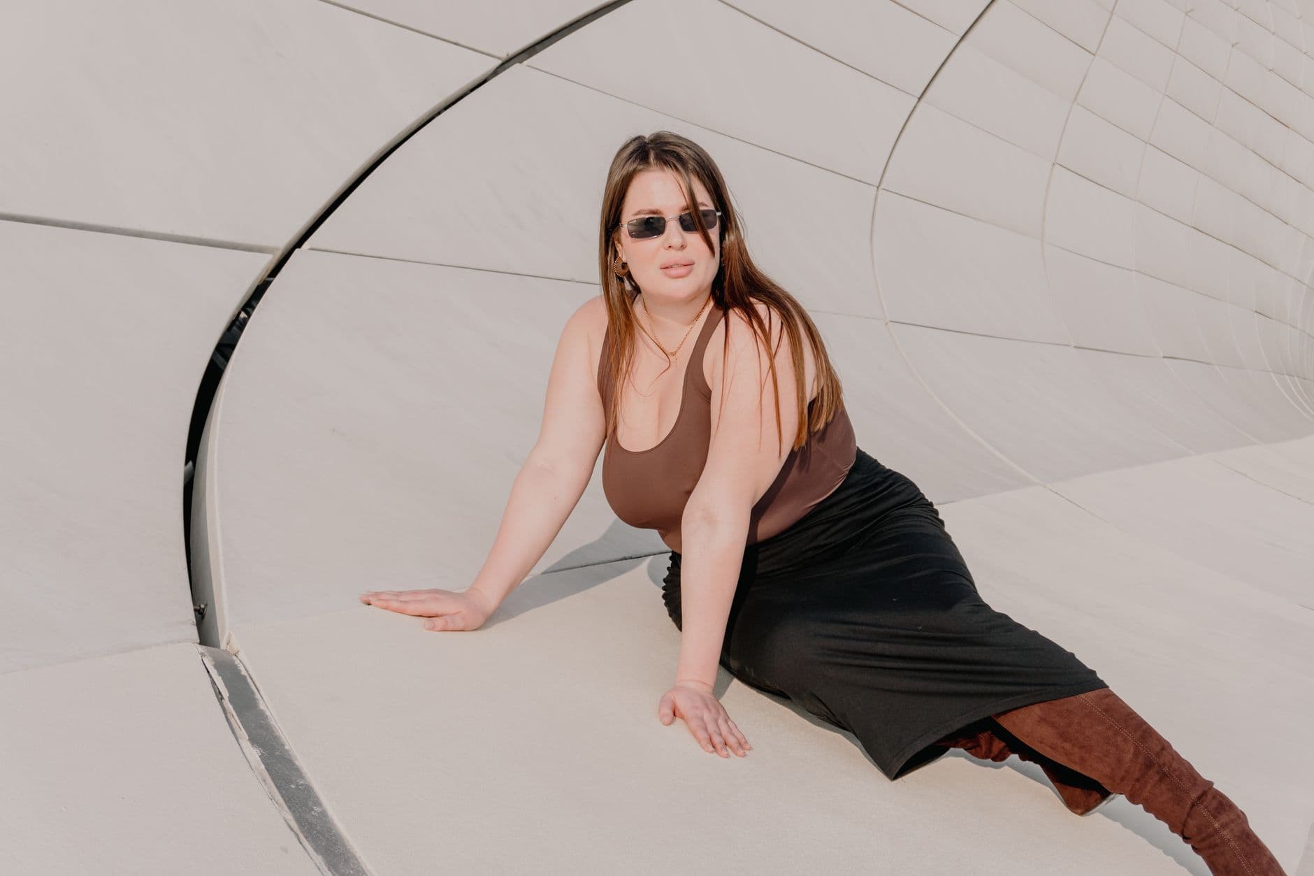 A woman considering fat grafting to the buttocks and hips